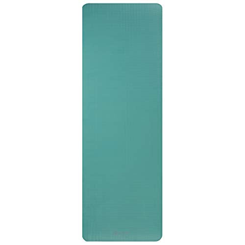 Gaiam Essentials Thick Yoga Mat Fitness & Exercise Mat with Easy-Cinch Yoga Mat Carrier Strap, 72"L x 24"W x 2/5 Inch Thick