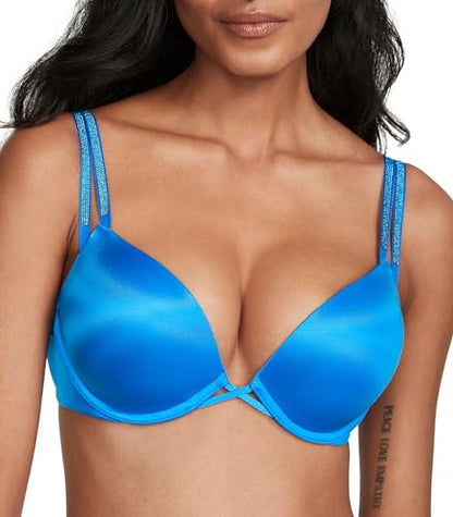 Victoria's Secret Women's Very Sexy Bombshell Adds-2-Cups Push Up Double Shine Strap Bra, Bras for Women (32A-38DDD)