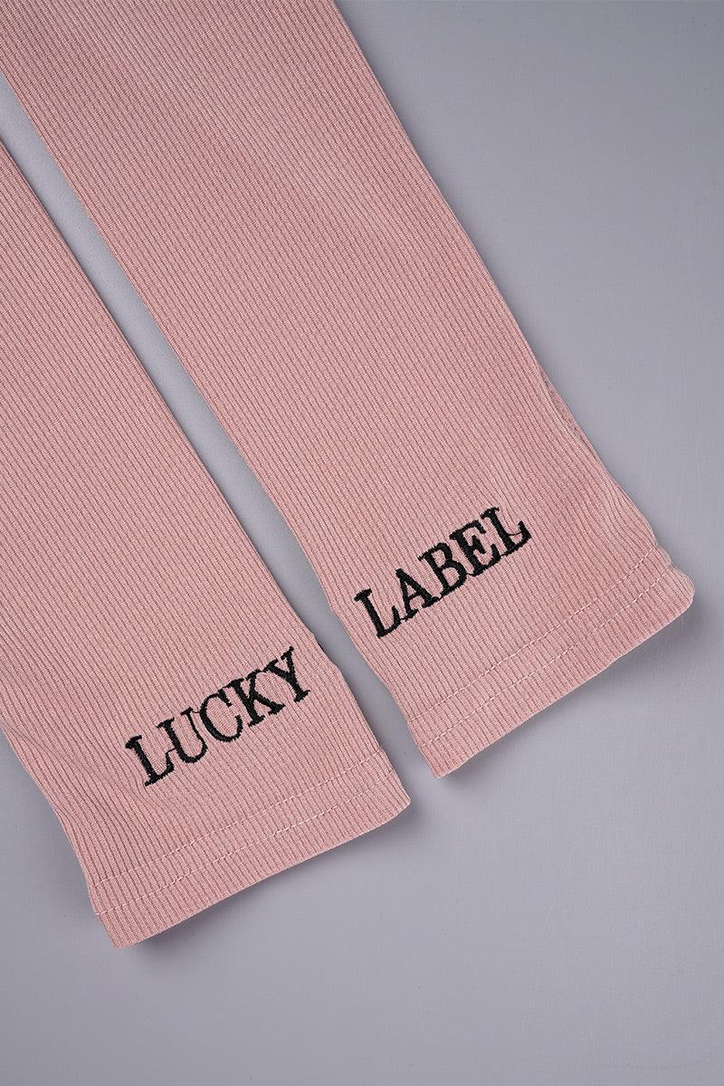 Workout Long Sleeve Crop Tops And Skinny Pants Two Pieces