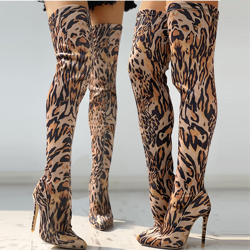 Cheetah Print Casual Daily Leopard Pointed Shoes