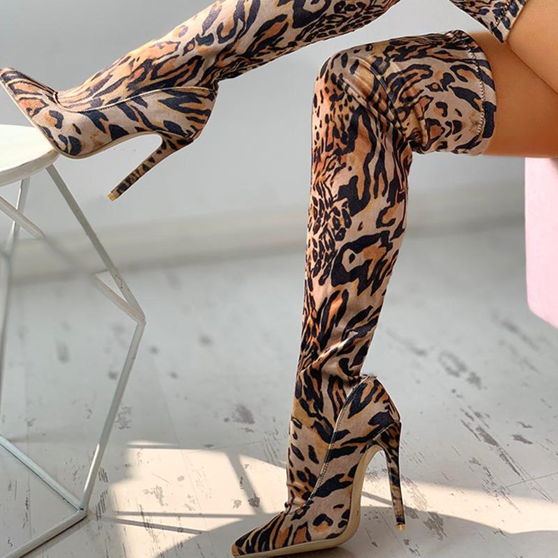 Cheetah Print Casual Daily Leopard Pointed Shoes