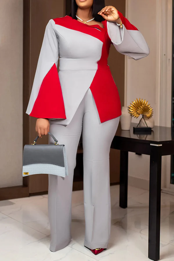 Casual Business Wear  Long Sleeve Two Pieces