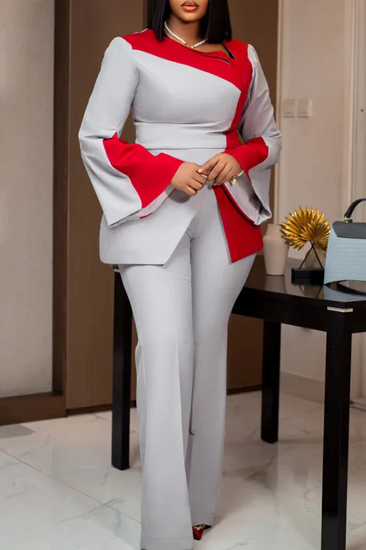 Casual Business Wear  Long Sleeve Two Pieces