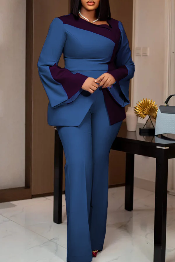 Casual Business Wear  Long Sleeve Two Pieces