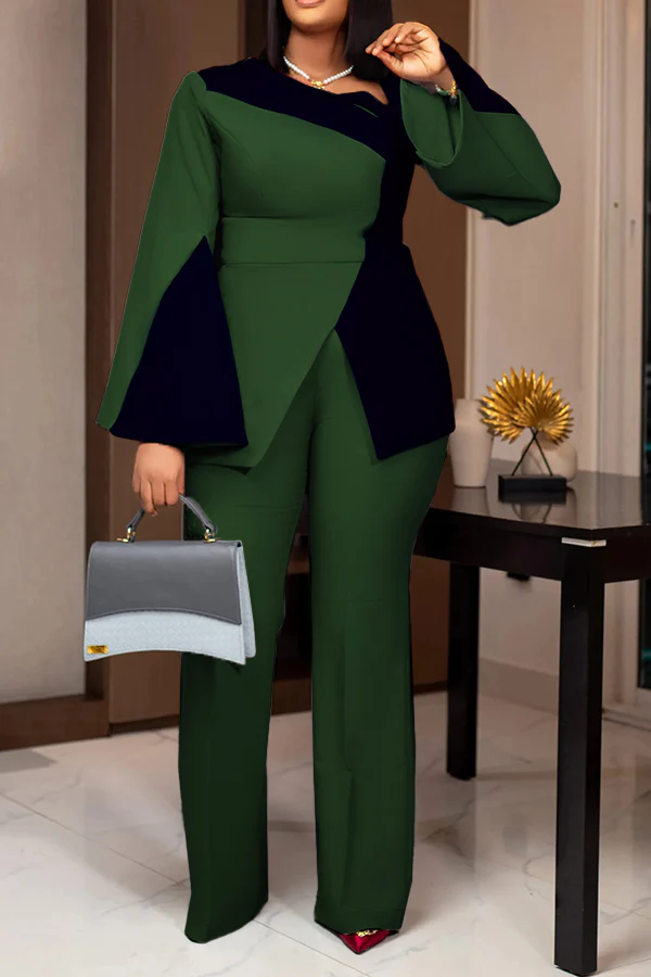 Casual Business Wear  Long Sleeve Two Pieces