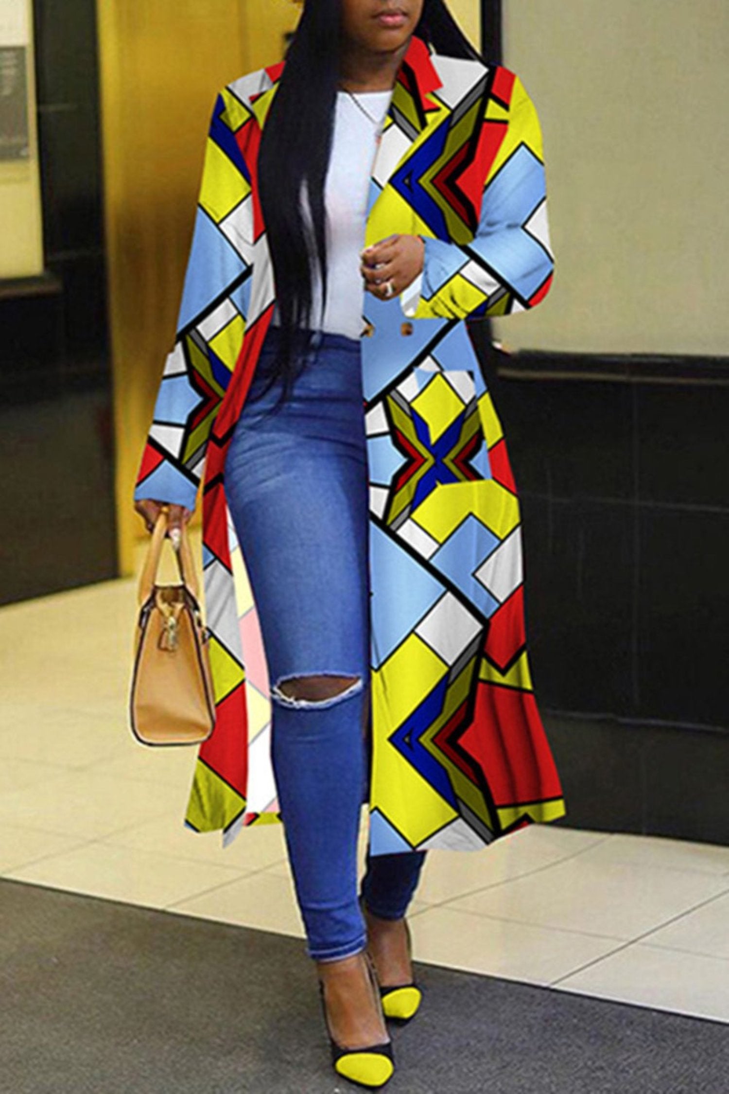 Multi Color Premium Wool Double Breasted Coat