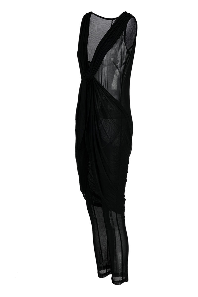 Black Sexy Solid Patchwork Fold Asymmetrical V Neck Regular Jumpsuits