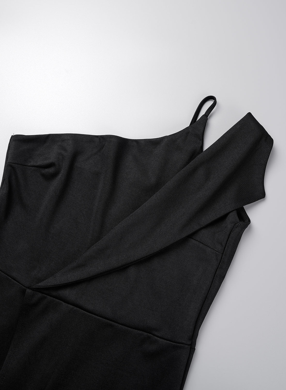 Fashion Casual Solid Patchwork Asymmetrical Collar Straight Jumpsuits