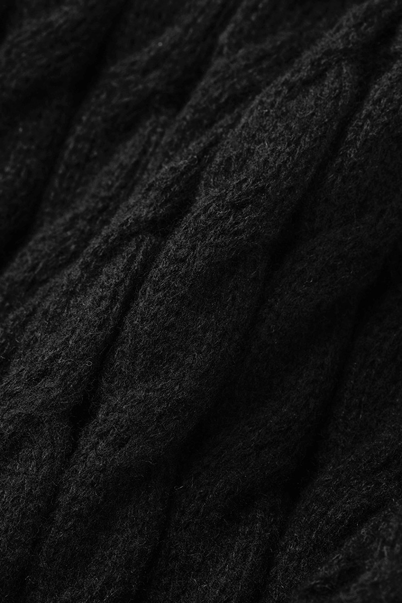 Cardigan Collar Long Sleeve Longline Knitted Sweater Jackets