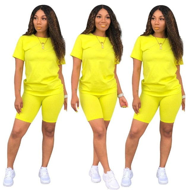 Women two piece set crop top shorts 2 piece set for women two pieces sets tops shorts summer women' suit