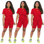 Women two piece set crop top shorts 2 piece set for women two pieces sets tops shorts summer women' suit