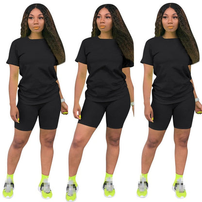 Women two piece set crop top shorts 2 piece set for women two pieces sets tops shorts summer women' suit