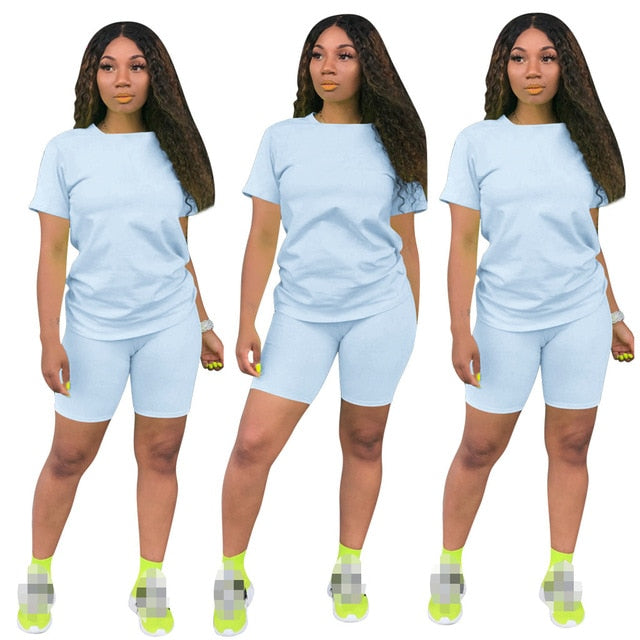 Women two piece set crop top shorts 2 piece set for women two pieces sets tops shorts summer women' suit