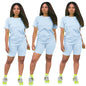 Women two piece set crop top shorts 2 piece set for women two pieces sets tops shorts summer women' suit