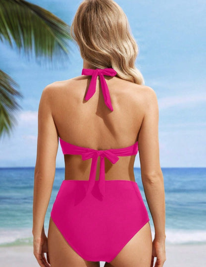 Maternity Solid Color Simple Daily Swimwear Set Summer