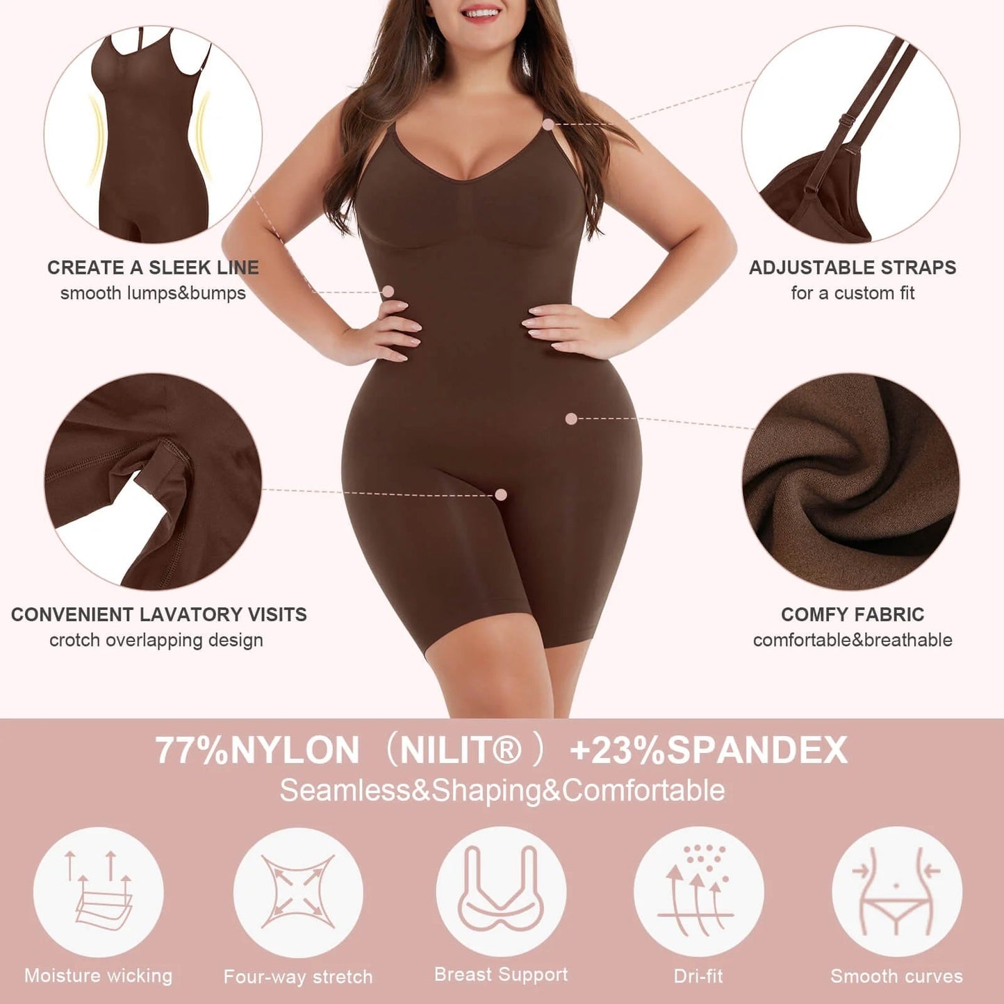 Seamless Sculpt Plus Size Full Body Shaper